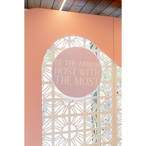 Abstract Wavy Curve 8'x8' Wall