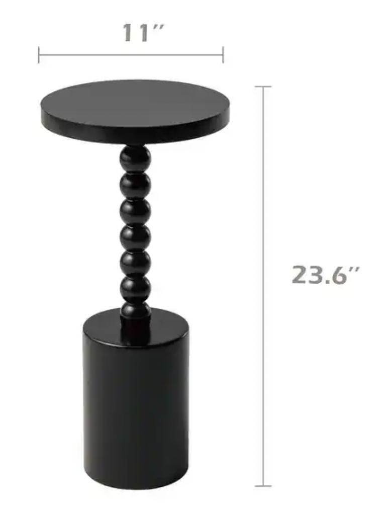 Coza Black Side Table