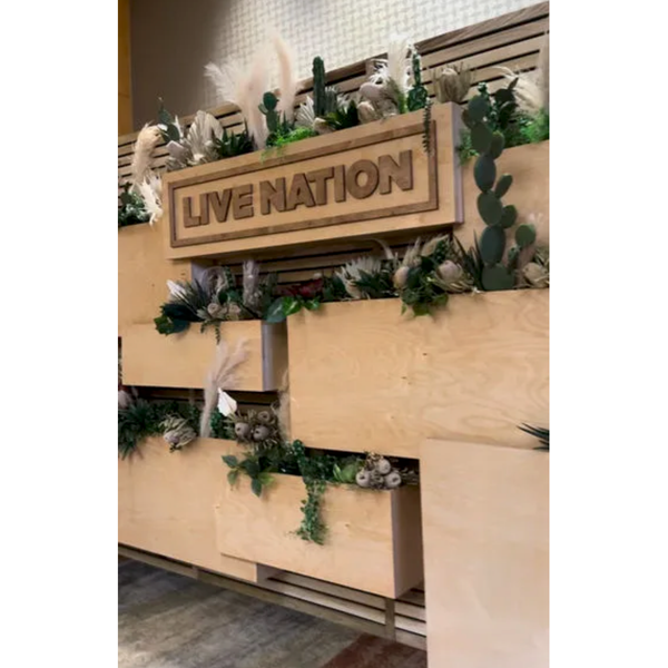 12ft 'Living' Logo Wall