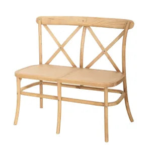 Rustic Cross Back Bench