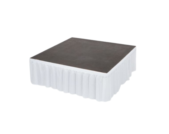 Stage Skirting 24" Height - White (Per 8 Linear Foot)
