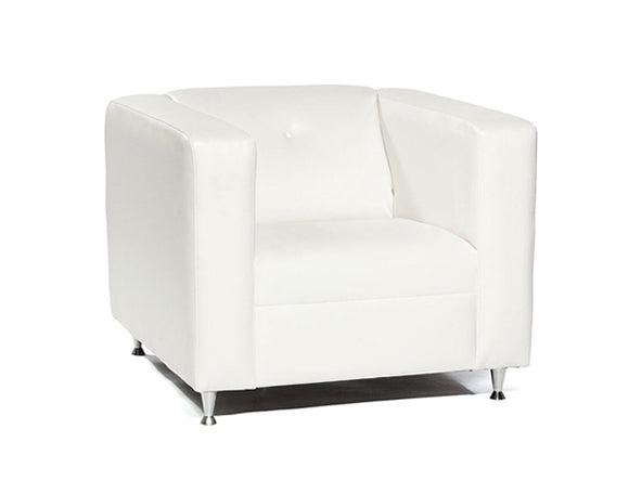 South Beach Armless Sofa Red