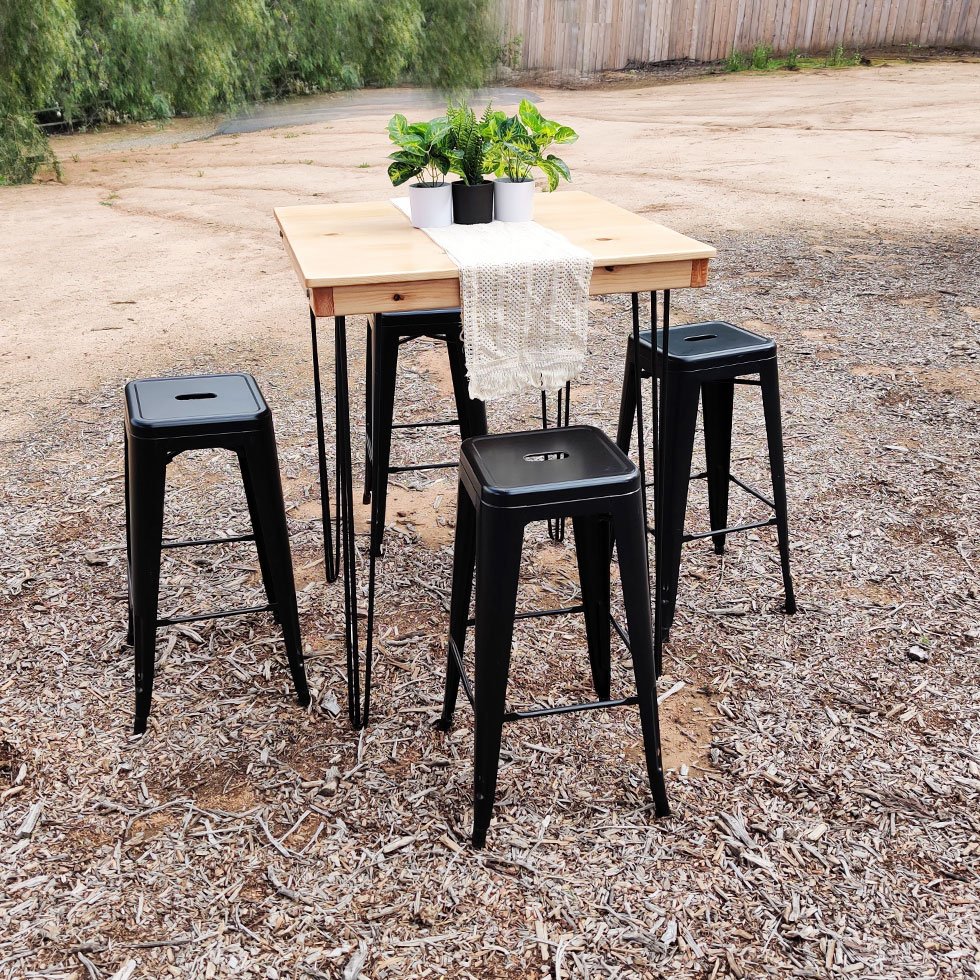 3' Honey Hairpin Cocktail Table