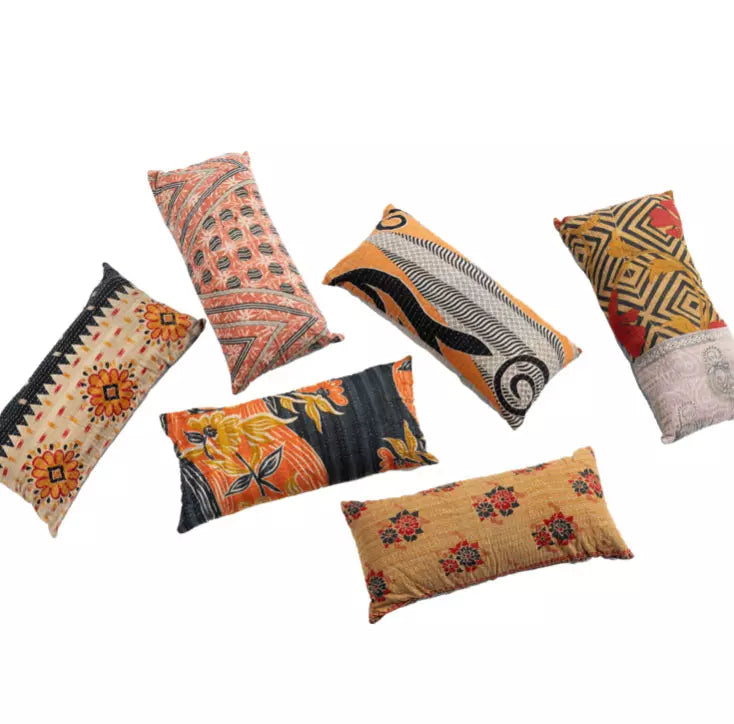 Kantha Lumbar Pillow