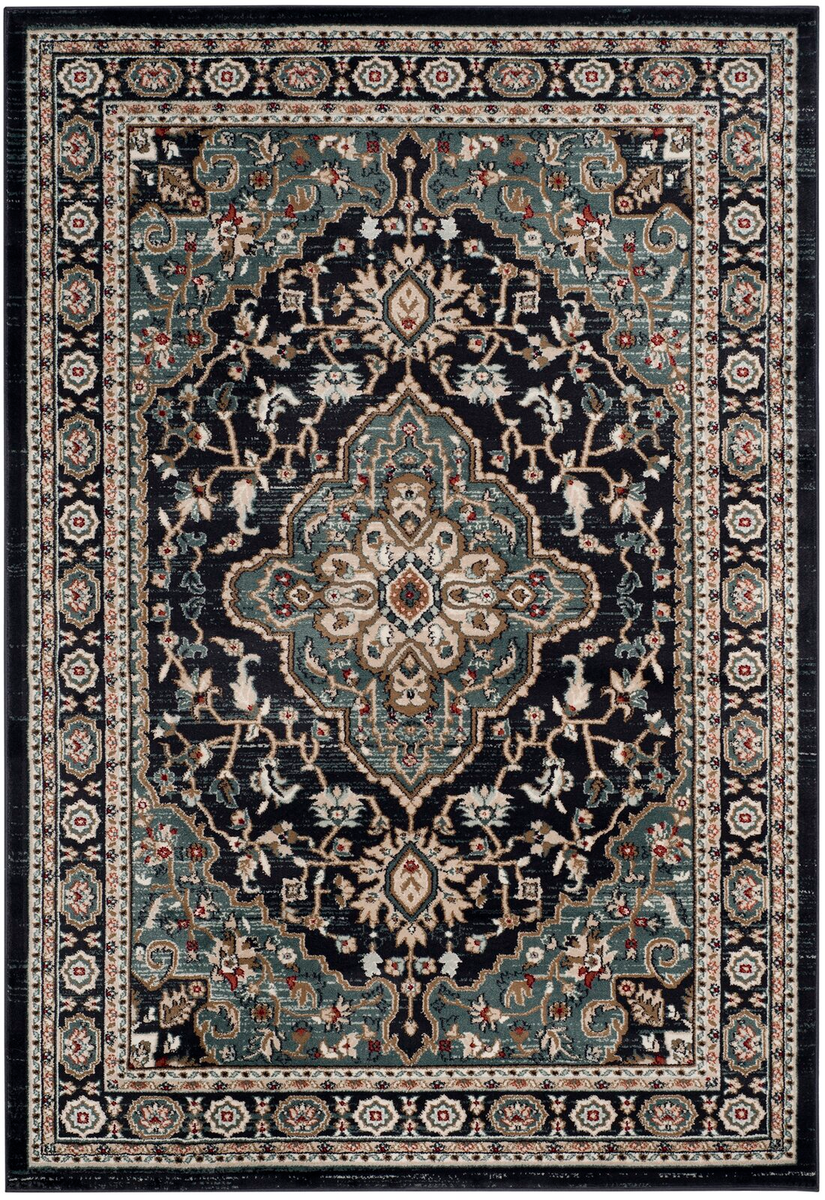 Dark Green Teal Rug