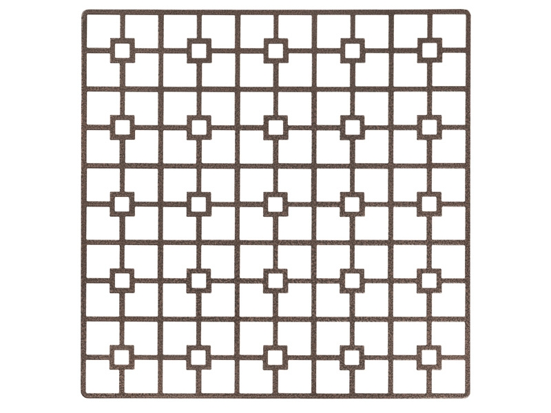 Bronze Metal Square Charger Plates