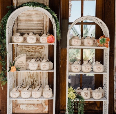 White Wicker Etagere Bookshelf