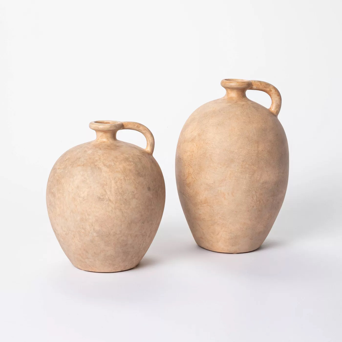 Neutral Stoneware Vases