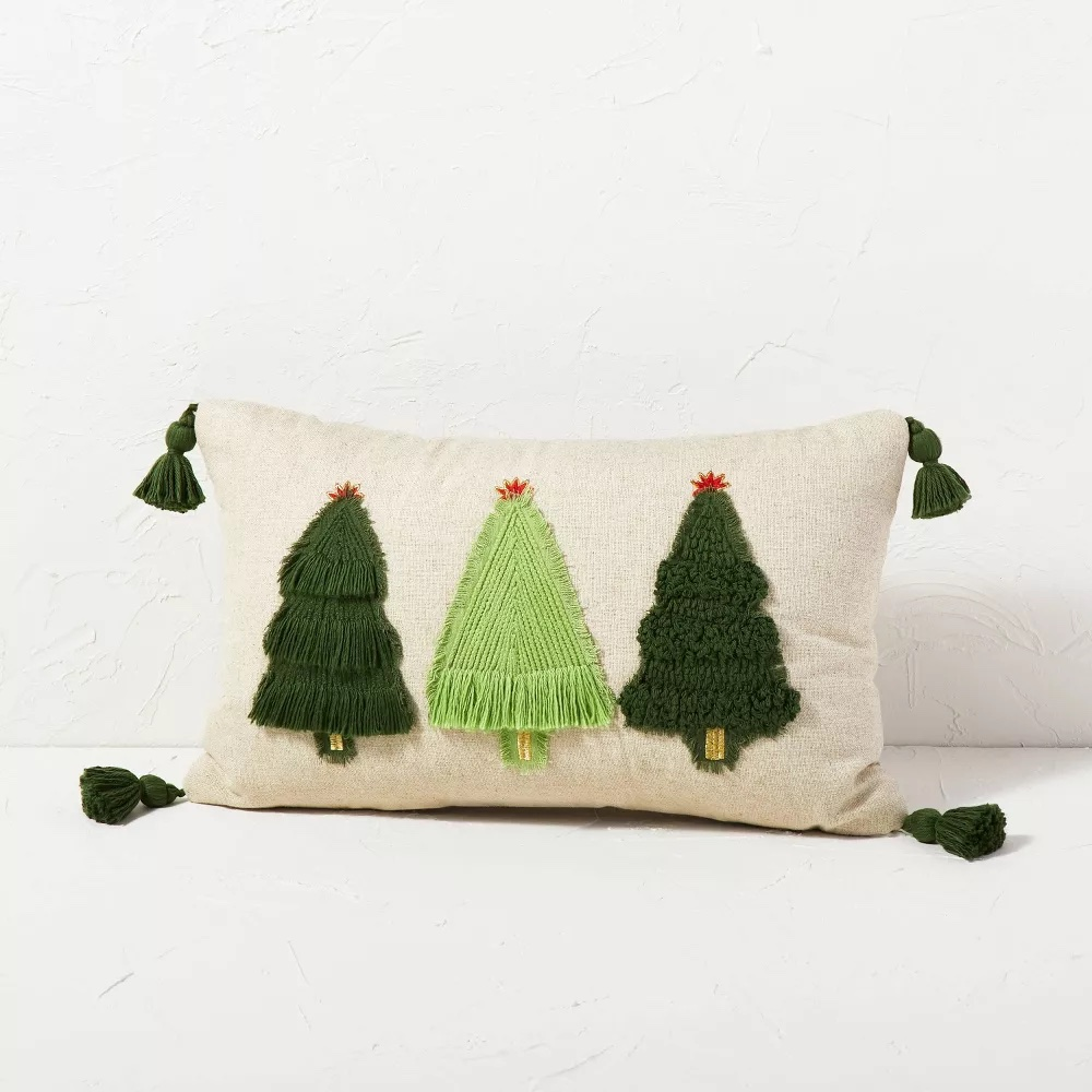 Christmas Tree Lumbar Pillow