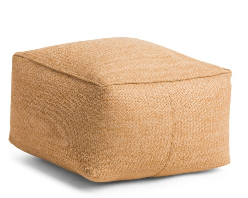 Natural Square Pouf