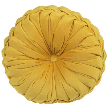 Mustard Yellow Round Pillows