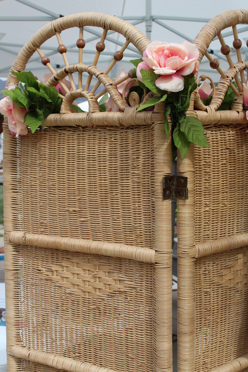 Boho Wicker Screen