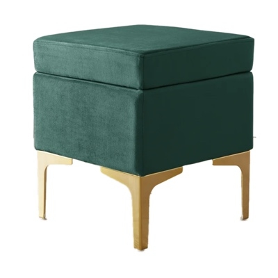 Jade Velvet Stool
