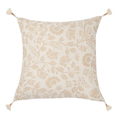 Jacobean Neutral Floral Pillows