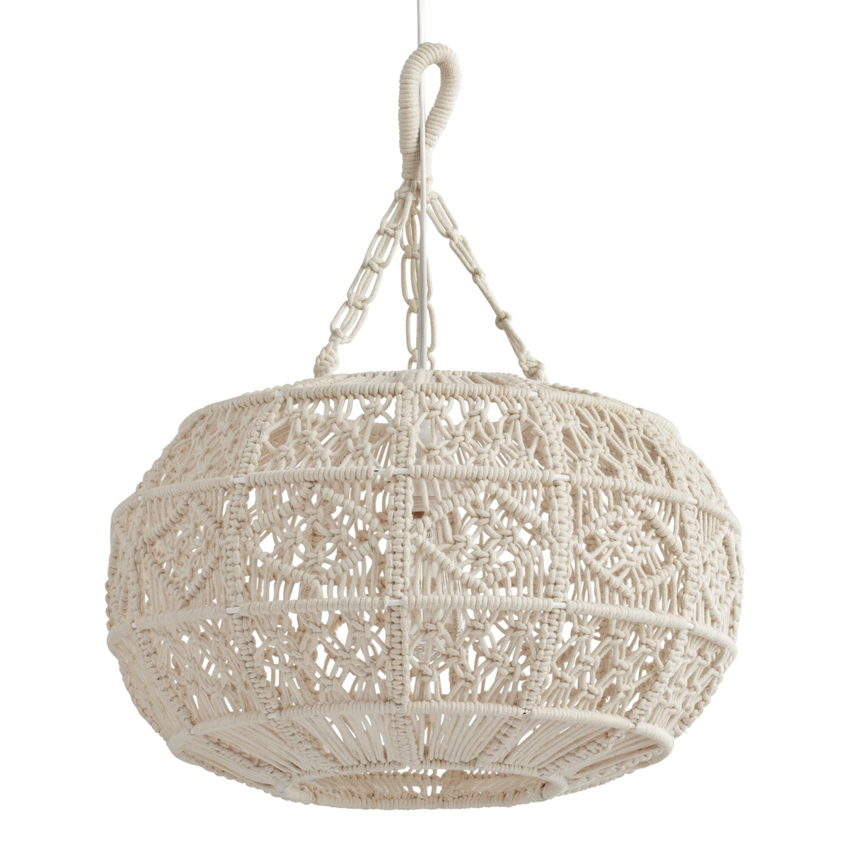 Macrame Sphere Pendant Light