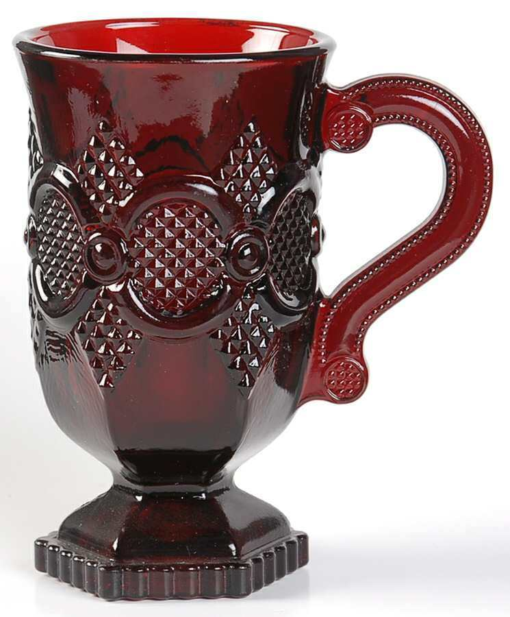 Ruby Red Glass Mug