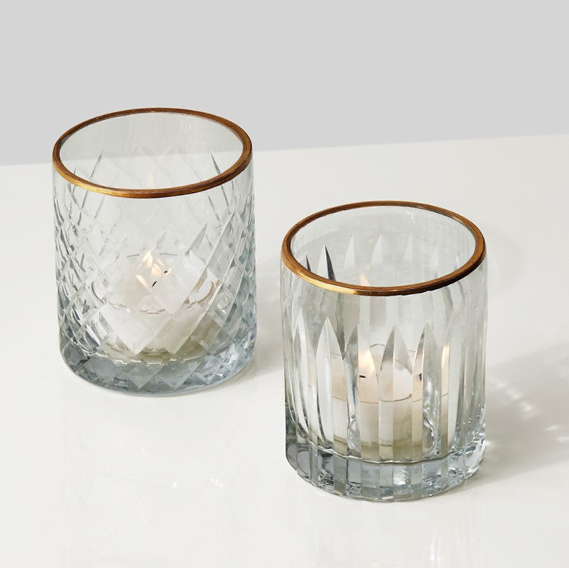 Etched Glass Votive