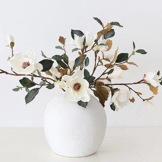 Faux Magnolia Branch: Large