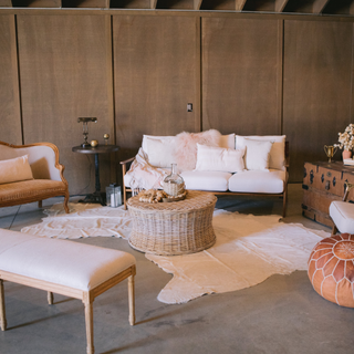 Round Wicker Coffee Table