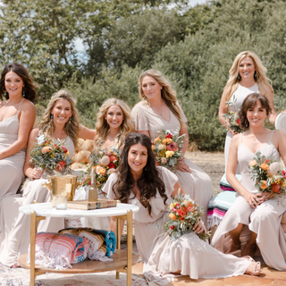Marble/Wood Coffee Table