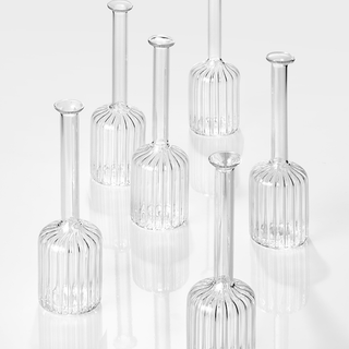 Optical Glass Bud Vase