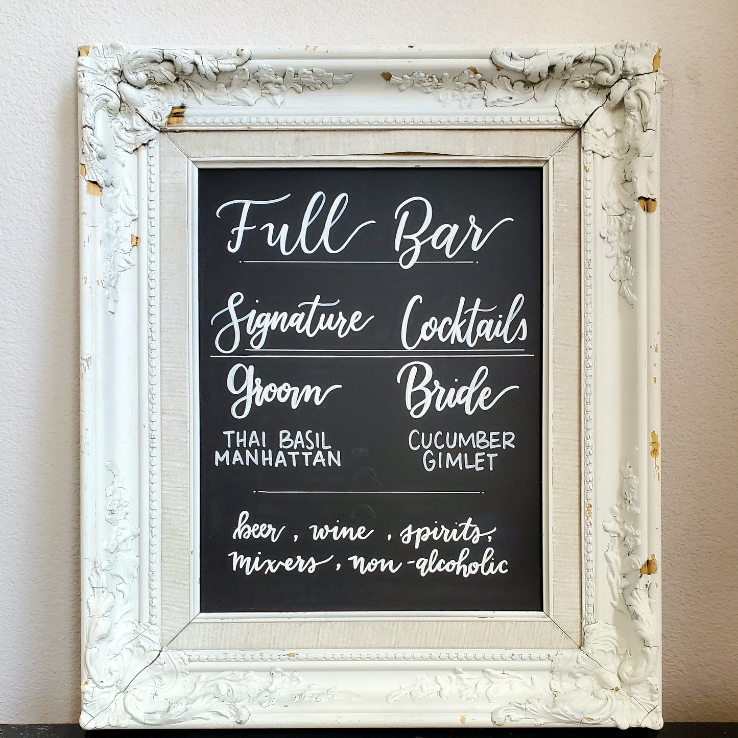 White Ornate Frame