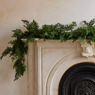 Faux Holiday Greens Garland