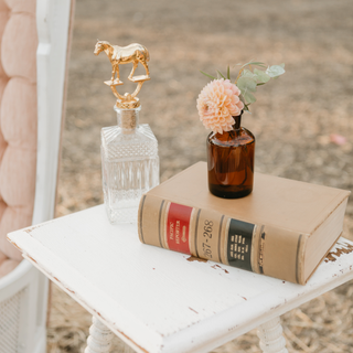 Pyramid Side Table - White