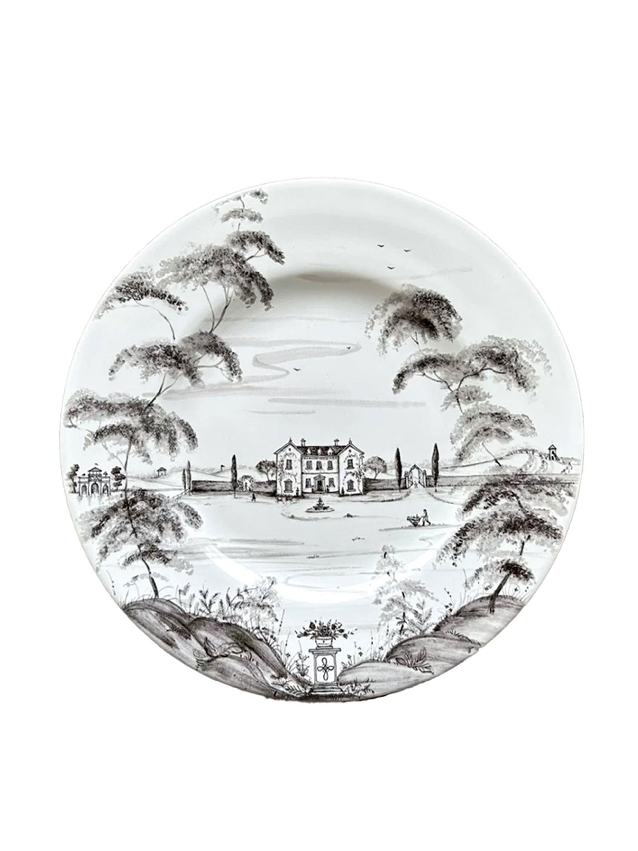 Palm Beach (Black) Salad & Dessert Plate