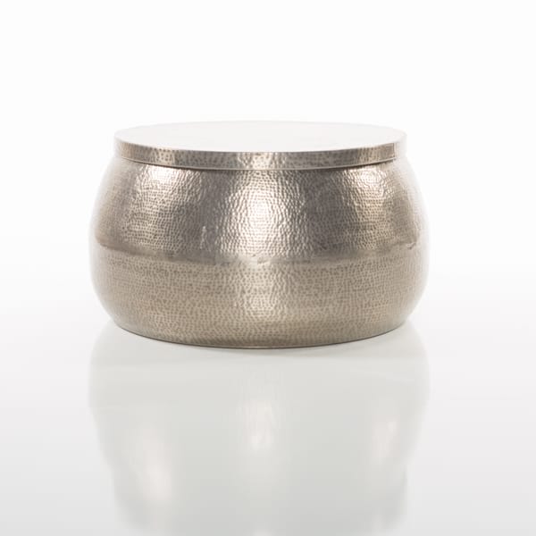 Silver Deccan Drum Table