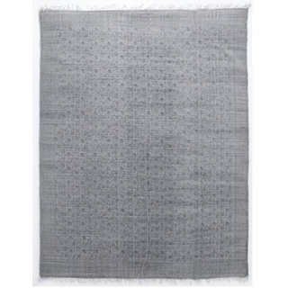 Blue Distressed Flatweave Rug