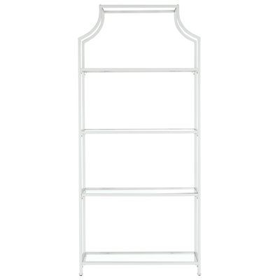 White Etagere Bookshelf