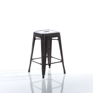 Short Industrial Counter Stool