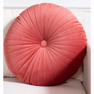 Coral Button Pillow