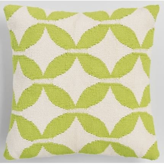 Lime Green Diamond Pillow