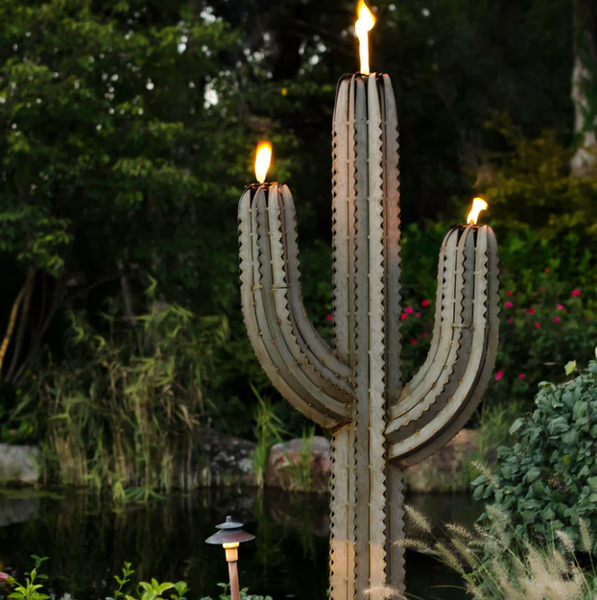 Desert Steel 5' Saguaro Garden Cactus