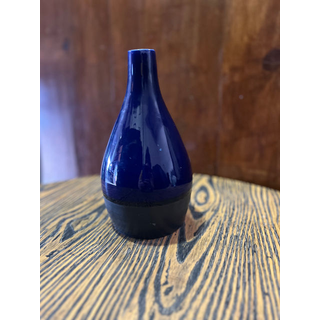 Keith Kreeger Cobalt & Black Vase