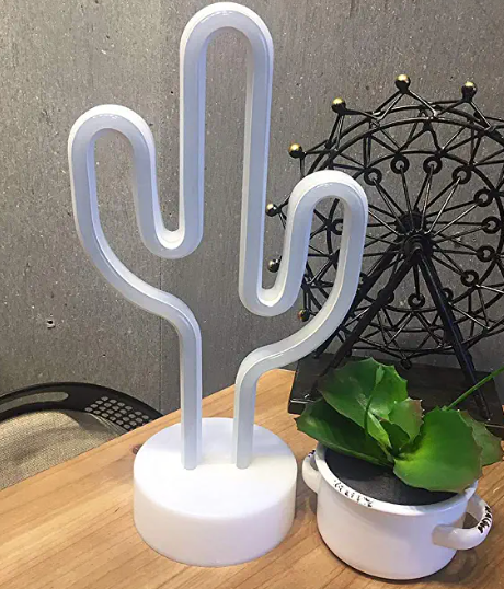 Green Cactus Neon Light