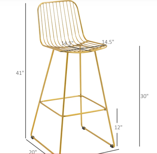 Gold Member Bar Stool