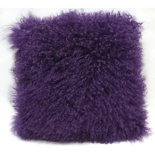 Plum Fur Pillow