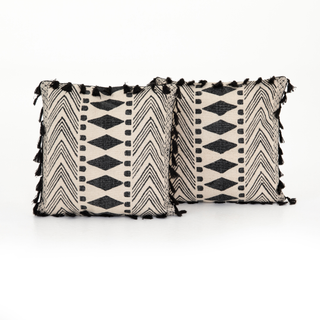 20" Faded Block Print Pillow