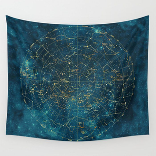 Under Constellations Wall Tapestry