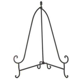 Table Mahogany Metal Easel