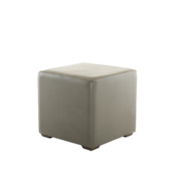 Grey Leather Cube
