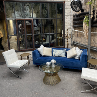 Navy Chesterfield Sofa