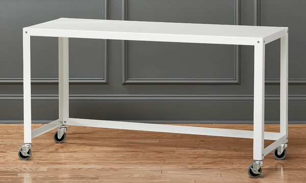 White Rolling Desk