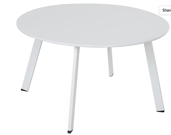 White Outdoor Table