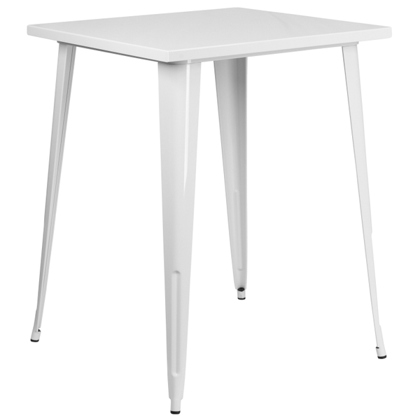 White Bar Table