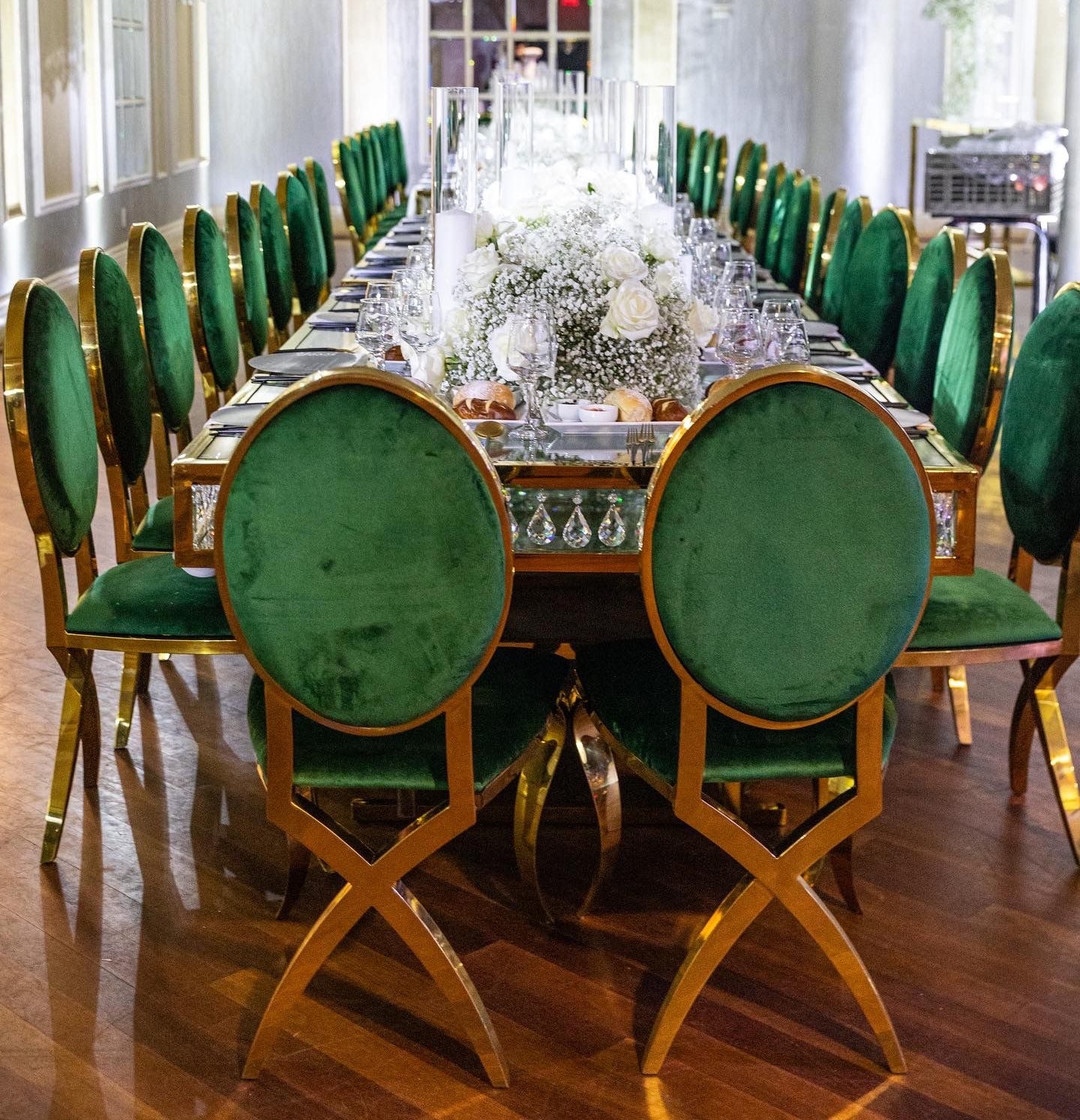 Eloise Chair Gold/Green