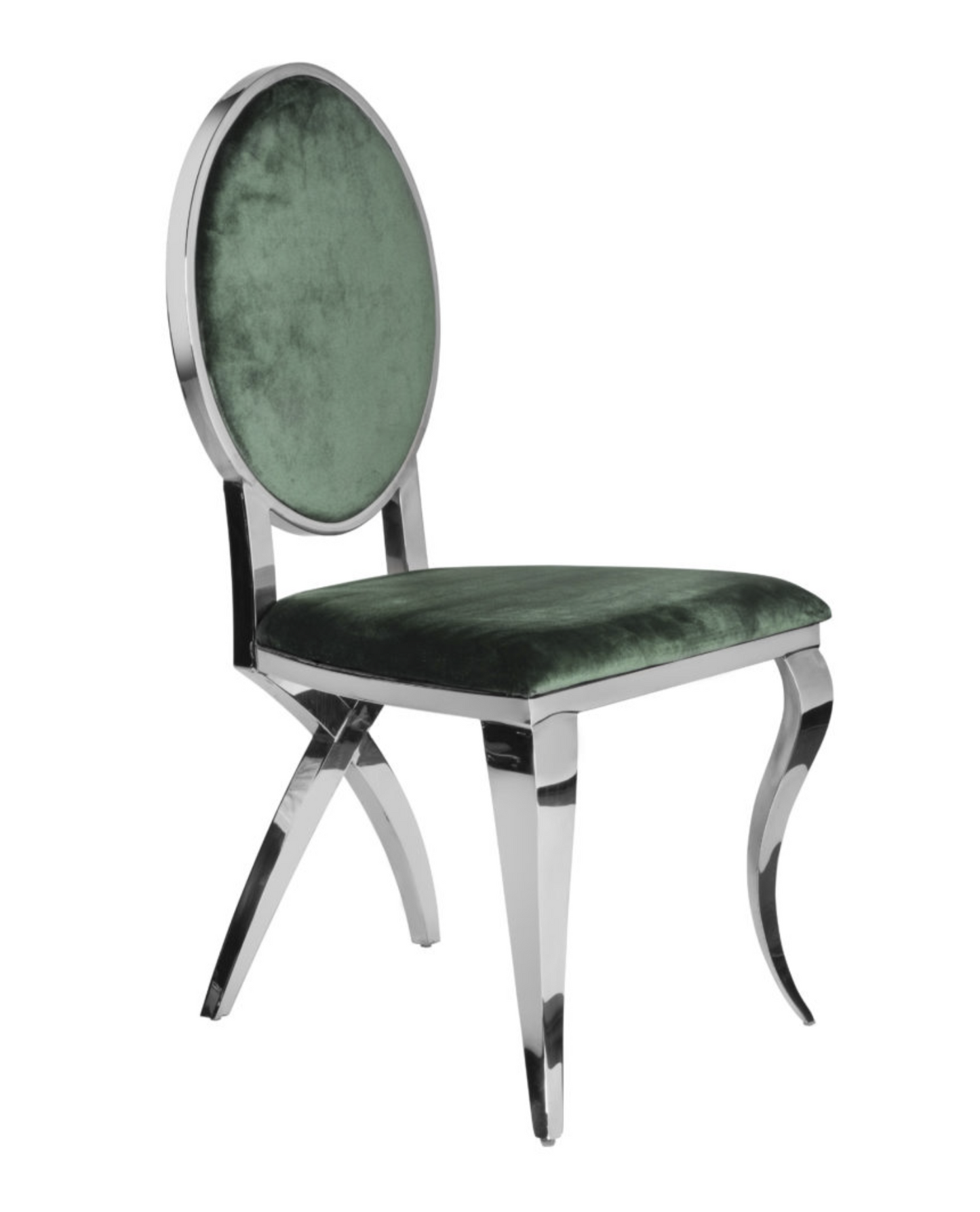 Eloise Chair Silver/Green